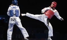 九游体育网页版登录入口-跆拳道男子组冠军尽展雄姿，攻无不克