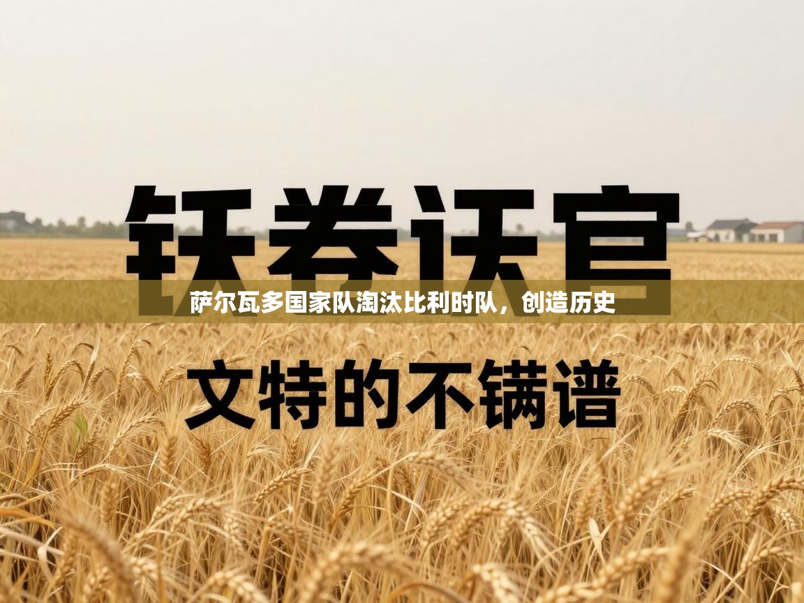 萨尔瓦多国家队淘汰比利时队，创造历史  第1张